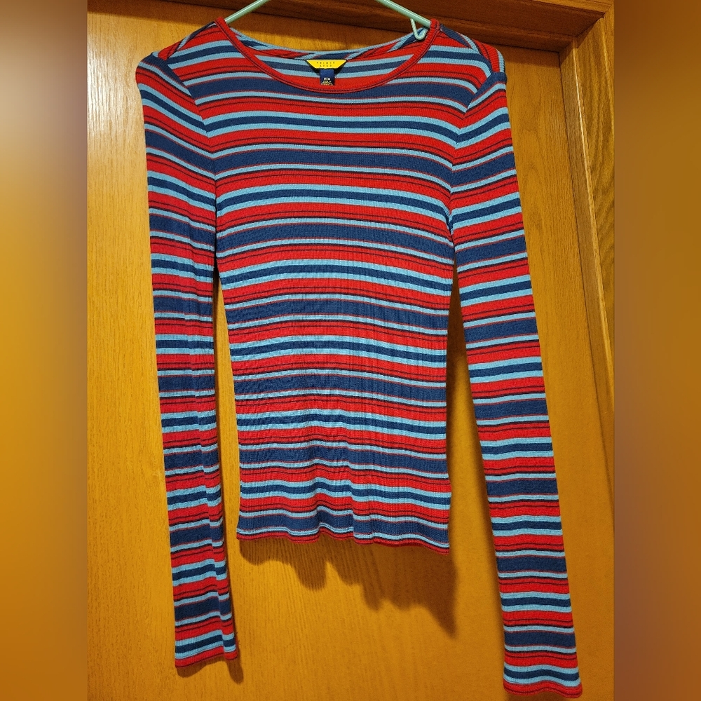Prince & Fox Size Medium Long Sleeve Striped Tee